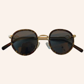 2020 Malé Okrúhle slnečné Okuliare Ženy, Luxusné Acetát Rám, Čierne slnečné Okuliare Žena UV400 oculos