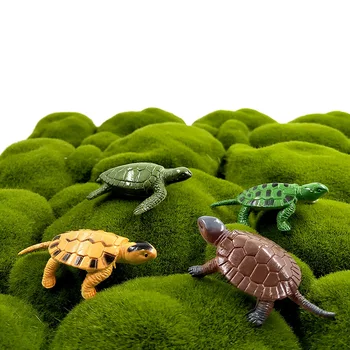 12pcs Morská korytnačka Korytnačka sošky Zvierat model Bonsai domova miniatúrne víla, záhradné dekorácie, doplnky, moderný socha