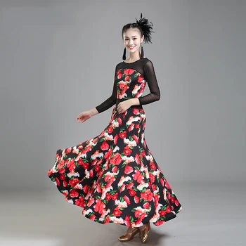 Dospelých žien národná norma tanečnej praxi oblečenie nový moderný tanec, valčík kostýmy úsek veľké šaty JQ842