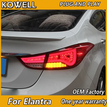 KOWELL Auto Styling na Hyundai Elantra zadné Svetlá BMW Dizajn Nových Elantra MD zadné Svetlo, Zadné Lampy DRL+Brzdové+Park+Signál