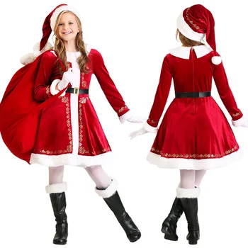 2020 Dievčatá Chlapci Vianoce, Santa Claus Cosplay Kostým Rodiny Vianočný darček Strán Nový Rok Maškarný Oblečenie Nastaviť Muži Ženy