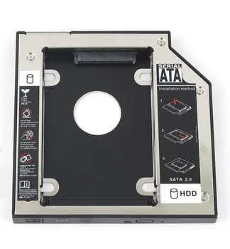 WZSM 12.7 mm, SATA 2. HDD SSD Pevný Disk Caddy pre TOSHIBA Qosmio F60