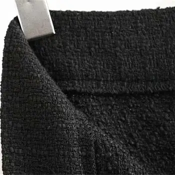 Na jeseň roku 2019 žien nový patch vrecka sukne lem split singel svojim tesný sukne textúra rovno rúrka stredná dĺžka sukne 08592795