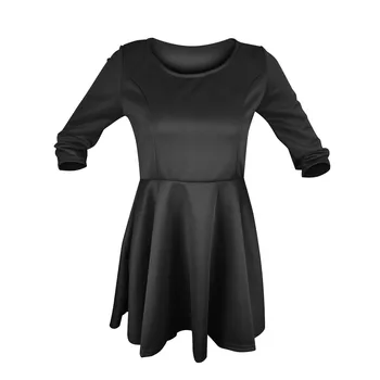 Príčinné O Krk Dlhý Rukáv Šaty Femme Vetidos Dámske Elastické Pás Šaty Farbou Zime A-Line Mini Šaty, Sexy Šaty, oblečenie