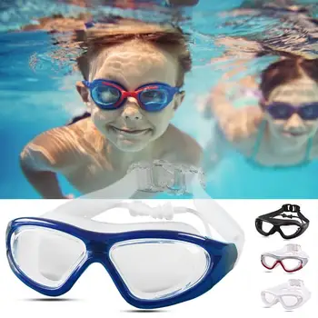 Nové Plavecké Okuliare Veľký Rámik Transparentné Antifog Nepremokavé Ochranu proti UV žiareniu Plávanie Okuliare Pre Dospelých Unisex Mládež Deti