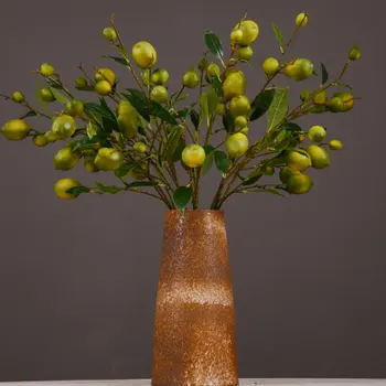 Lacné Umelé Citrón Simulácia Ovocných Stromov Pobočky Žlté Plastové Lemon Pobočky Vianočné Dekorácie pre Domov