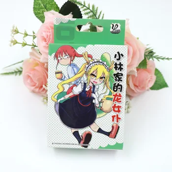 Anime Miss Kobayashi, je Drak Slúžka Cartoon Poker Karty Vytlačené S písací Stôl Karty/Kariet pre DIY Cosplay Príslušenstvo