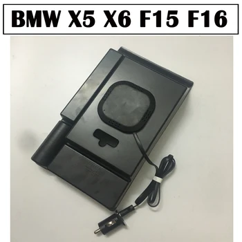 Pre BMW QI Bezdrôtovú nabíjačku Skryté Smart Bezdrôtové nabíjanie Telefónu Držiteľa Úložný Box Na X5 X6 F15 F16