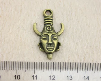 30pcs/veľa 32*19 mm antické bronzové Ox Človek Hlavu kúzlo Prívesky DIY šperky pre náramok, náhrdelník náušnice