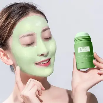 Zelený Čaj Maska Olej Kontrolu Akné Zúčtovania Cleansing Mask Maska Hydratačná Blackhead Jemné Póry Blato Starostlivosť O Tvár Make-Up