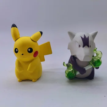 Skutočné TAKARA TOMY Gashapon Pokemon Alola Regióne Marowak Pikachu Akcie Obrázok Zbierky Deti Darčeky