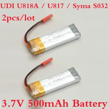2 Ks/Veľa UDI Batéria 3,7 V 500mAh batérie pre UDI U818A / U817 / Syma S032 batérie Doprava Zadarmo