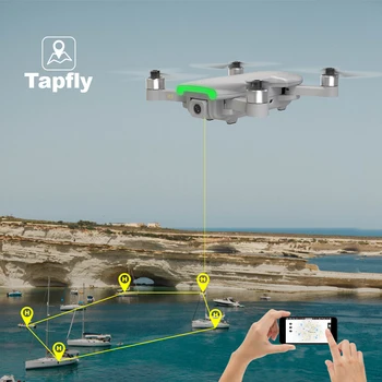 Svätý Kameň HS510 GPS Drone pre Dospelých s 4K UHD Wifi Kamera Anti-shake FPV Quadcopter Skladacia pre Začiatočníkov s Striedavé