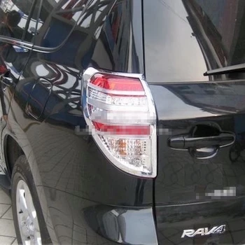 Pre Toyota RAV4 na obdobie 2008-2013 Zadné Svetlo Svetlá Rám, Kryt koncových svetiel Panel Trim ABS Chrome Nálepky Auto-Styling Príslušenstvo 2ks