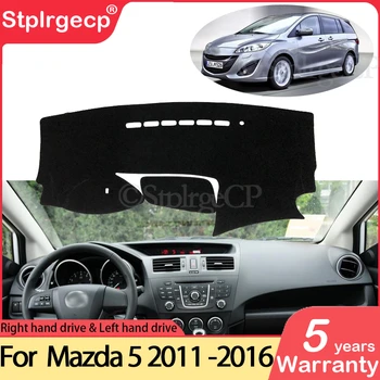 Pre Mazda 5 Premacy 2011~2016 MK3 Anti-Slip Mat Panel Kryt Pad Slnečník Dashmat Chrániť Koberec Príslušenstvo 2011 2012