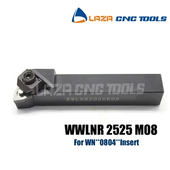 WWLNR2525M08 WWLNL2525M08 Otočných Externé otočením držiaka nástroja, WWLNR WWLNL Sústruh CNC Sústruženie, rezanie Držiaka nástroja Pre WNMG0804