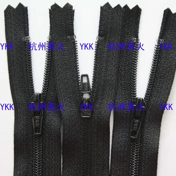 YKK nylon zips zatvorené black 7 CM-60 CM Č. 3 West nohavice placket zámok