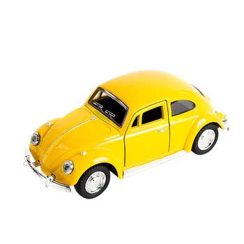 Volkswagen Mierke 1/32 Die-Odlievanie Mini Model Auta, 1967 Chrobák Žlté Odrazové Die-Odlievanie Vytiahnuť Späť Auta detské Hračky Zber