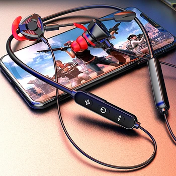 In-Ear Slúchadlá Bluetooth 5.0 Stereo Gaming Headset Pre PUBG Hráč Pre Mobilný Telefón, PC Počítač Ps4 S Duálny Mikrofón