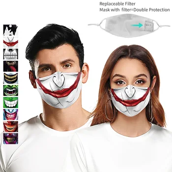 Opakovane Masku na Tvár Cyklistické Maska Zábavné Bavlna PM2.5 Prachotesný Haze Respirátor Nastaviteľné Úst Kryt Maska Umývateľný Masques