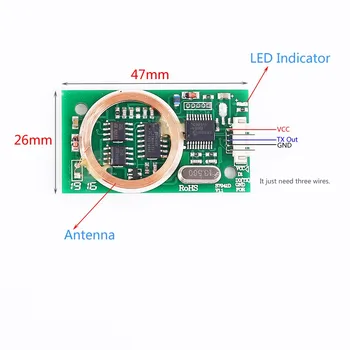 DC 5V Dual Frequency Reader 7941D RFID, Bezdrôtového Modulu s Bzučiak UART 13.56 MHz 125KHz ISO14443A pre IC/ID/ Karty