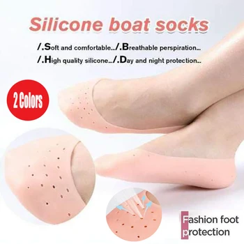 1Pair Silikónové Vložky Hydratačné Ponožky Podpätky Chránič Anti-Dry Anti Crack Členok Loď Ponožky Gél Topánky Vložky Nohy Starostlivosť Ponožky
