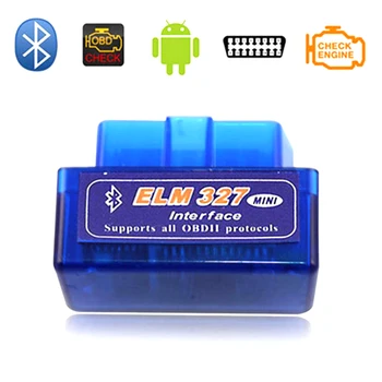 MINI ELM327 V1.5 Bluetooth OBD 2 / OBD II Auto Skener Automotive, Podpora Android