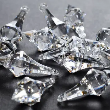 Akryl priehľadný Ľad Rock Diamond Luster Kvapky Kryštály Poklad Drahokamy pre Tabuľku symbolov Scatter, Event, Svadbu, Umenie a Remeslá 100 ks