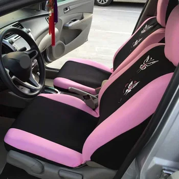 AUTOYOUTH Auto Kryt Sedadla Pre Ženy, Dievčatá Ružovej Farby Krásne Auto-Styling Univerzálny Automobil Seat Chránič Auto Príslušenstvo