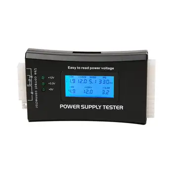 Skontrolujte, Rýchly Digitálny LCD Power Bank Dodanie Tester Počítač 20/24 Pin Napájanie Tester Opatrenie Nástroj 24Pin, ATX 20kolíkový rozhranie