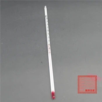 Červená vody teplomer 0-100 sklo teplomer dlhé 30cm vybavenie na vyučovanie červená kvapalina