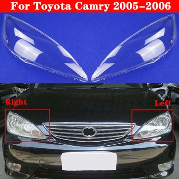 Priehľadný Kryt Svetlometu Pre Toyota Camry 2005 2006 Európska a Americká verzia Sklo Shell Tienidlo Lampy Svetlometov Kryt Objektívu