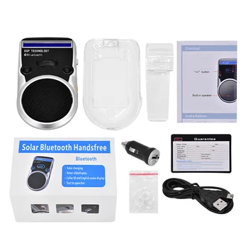 Slnečná energia hands-free reproduktor s/bez LCD displej Wireless Bluetooth autotelefón reproduktor auto príslušenstvo