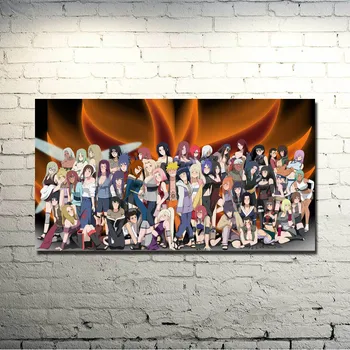 Naruto FILM Umenie Hodvábna Tkanina plagát 13x24 Palcový Anime Obrázky Uzumaki Naruto Sasuke Kakashi na Stenu Decor 049