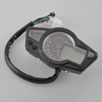 Univerzálne Motocyklové LCD Rýchlomer Motocykel Digitálne počítadlo kilometrov Rýchlomer Tachometra vhodné Pre 2 a 4 Valce