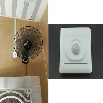 Univerzálny PIR Snímač Pohybu - Na Námestí Kúpeľňa/ Wc, výfukové/ Extraktor ventilátor