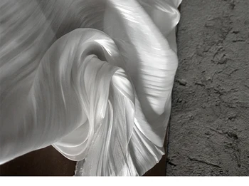 Crystal satin blac biela silkglossy textílie dizajnér textílie pre patchwork bazin riche getzner tissus telas por metrách