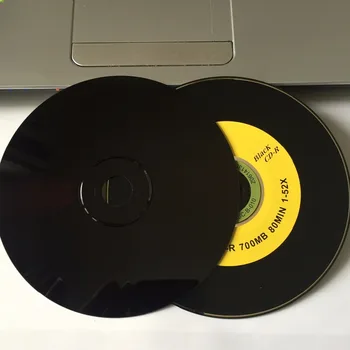 Veľkoobchod 5 Diskov A+ 52x 700 MB Prázdne Tri Plody Čiernej Vytlačené CD-R