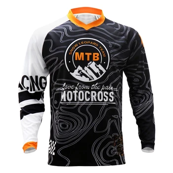 2021 Dlhý Rukáv Crossmax Moto Jersey Horský Bicykel Handričkou MTB Bicykel T-shirt DH BMX Bicykli Košele Offroad Motocross Nosenie