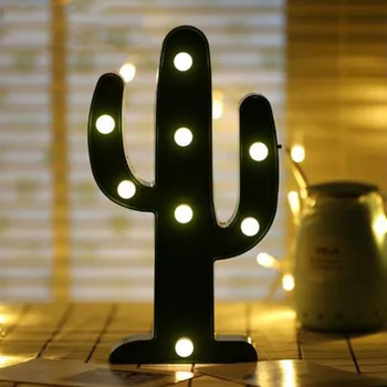 ICOCO LED Nočné Svetlo 3D Stolná Lampa pre Vnútorné Domácej Strany Spálne Dekorácie Flamingo Ananás Kaktus Vianočný Stromček