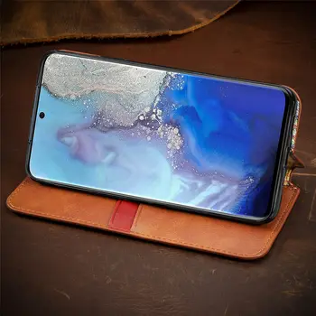 Kožené puzdro pre Samsung Galaxy F41 S20 S30 FE Ultra S10 Plus S10E Flip Cover