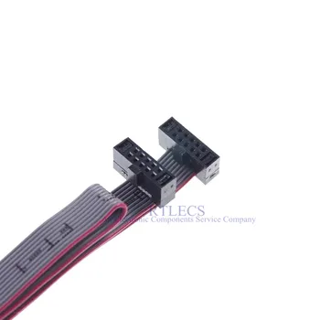 5 ks 10 Pin 1.27 mm Ihrisku IDC Zásuvky Rozšírenie Ploché Stužkový Kábel pre ISP JTAG Stiahnuť 15 cm Dĺžka Rovnaké Pokyny Adaptér
