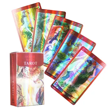 Magic Sexuálne Tarot Karty Holografické Veštenie Palube Plná Anglická Verzia Doskové Hry