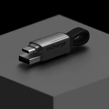 Incharge 6 Cabel Adaptér na Prenos Údajov Power Charge pre USB na USB-C Lightning Typ-c Micro USB Magnetické Keyring Konvertor