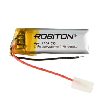 Li-ion polymérová batéria lp501335 robiton, Li-Pol hranol s ochranným okruhom