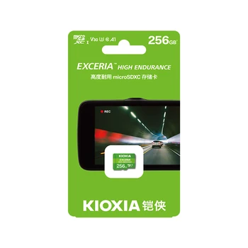 (Predtým Toshiba) Kioxia U3 256 GB microSD Exceria Vysoká Odolnosť na Pamäťovú Kartu Flash, V30 C10 Prečítajte si 100MB/s Zápis 85MB/s TF karty