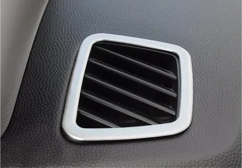 Z nehrdzavejúcej ocele Auto Klimatizácia Ventilačné Dekoratívne Rám, Kryt Výbava Tabuli odvzdušňovací Chrome Samolepky Pre Hyundai ix35