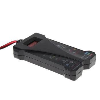 12V Digitálny Batérie Tester Voltmeter a Systém Nabíjania Analyzer s LCD Displejom a LED Indikáciou