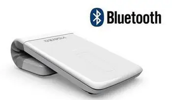 Micro zemianstva ultratenké nabíjateľná bezdrôtovú myš a Bluetooth sa dotknite skladacie 2.4 G laser mouse/business biela použitie notebooku