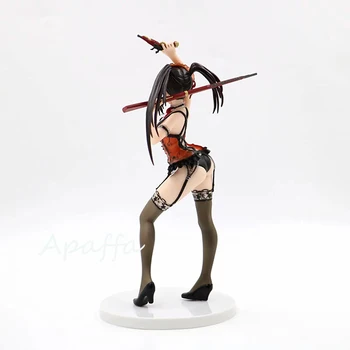 23 cm Anime Sexy Dievča Obrázok Hračky Dátum Live Tokisaki Kurumi Bielizeň Pištole ver. PVC Akcie Obrázok Hračky Kolekcia Model Bábiky